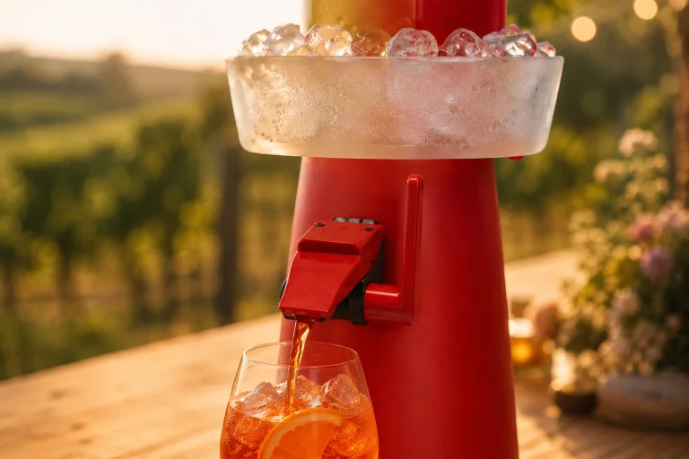 Tablett mit mehreren fertigen Spritz-Gläsern